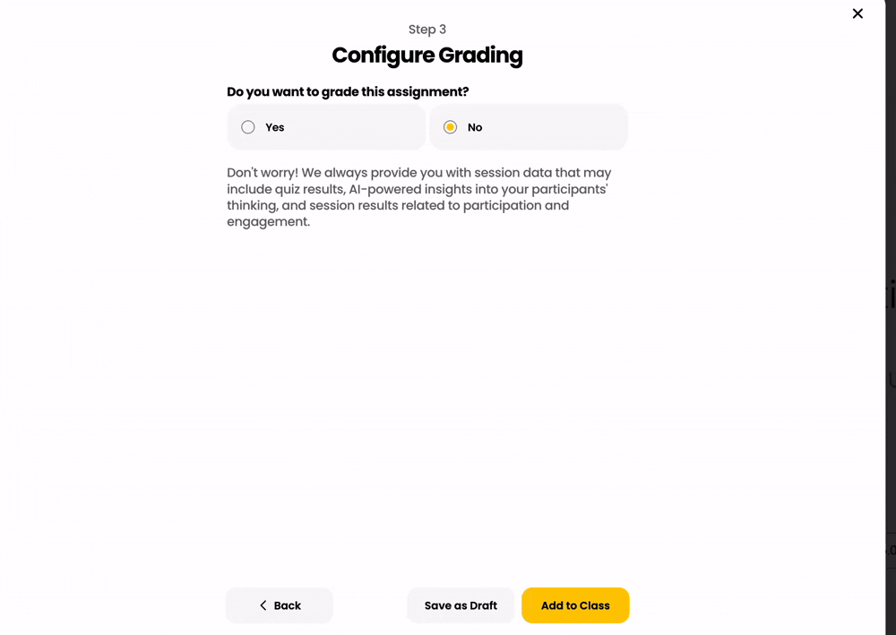 Configuring grading settings